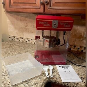 Waring Pro WPM25 Professional Popcorn Maker, Color: Red